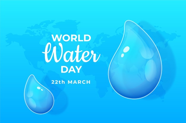 Vector gratuito dibujado a mano día mundial del agua