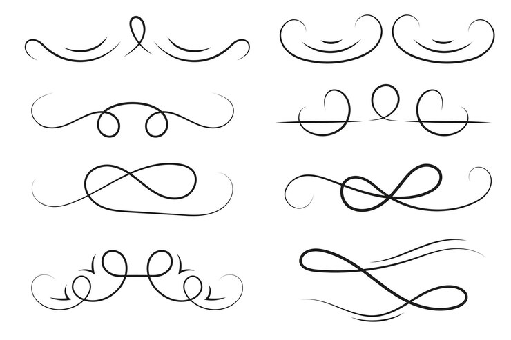 Vector gratuito dibujado a mano elementos decorativos