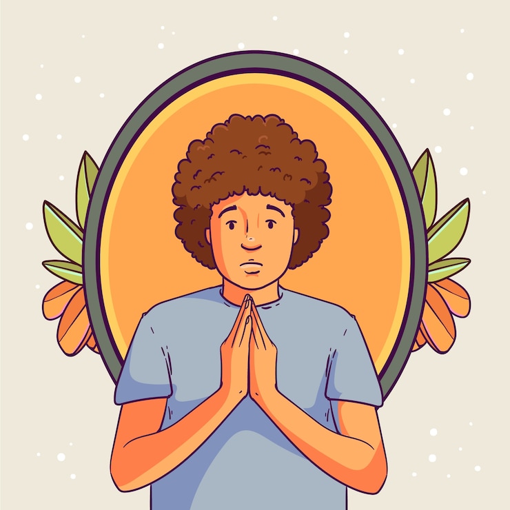 Vector gratuito dibujado a mano por favor ilustración