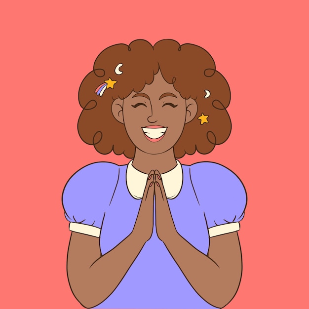 Dibujado a mano por favor ilustración