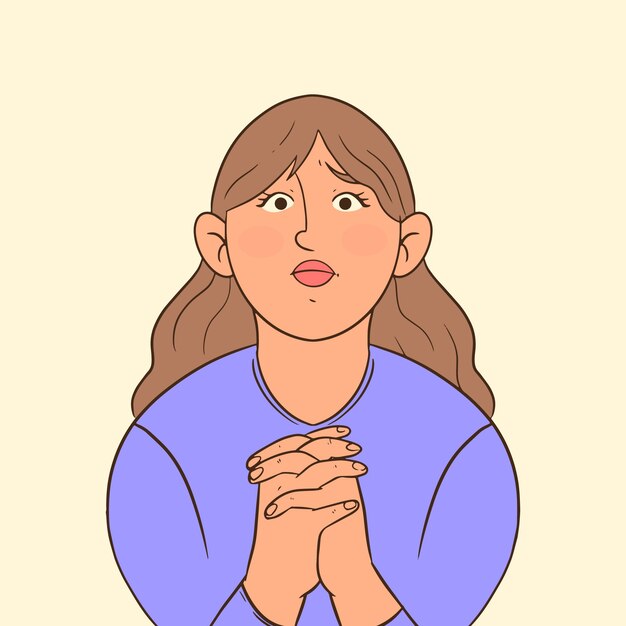 Dibujado a mano por favor ilustración