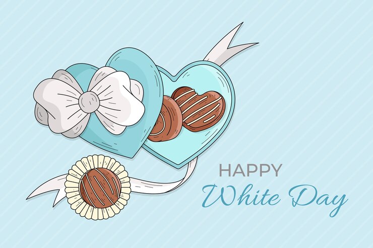 Vector gratuito dibujado a mano feliz dia blanco