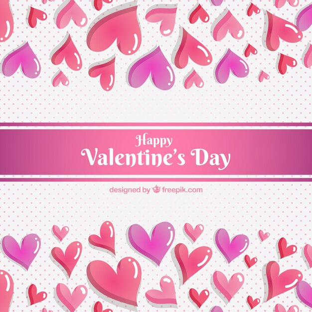 Dibujado a mano fondo de San Valentín