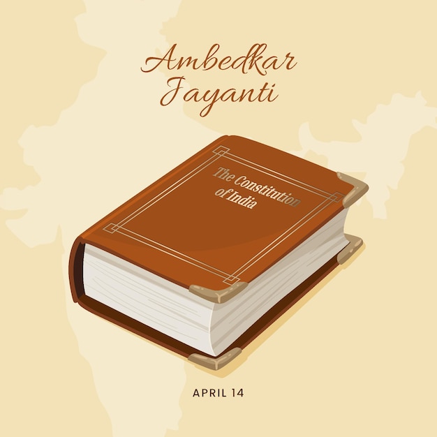 Dibujado a mano ilustración ambedkar jayanti