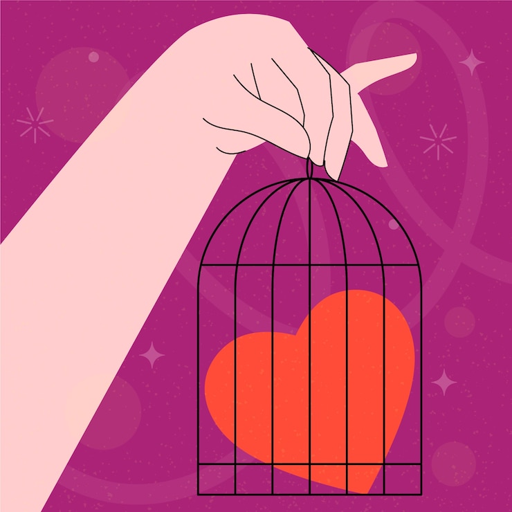Vector gratuito dibujado a mano sin ilustración de amor