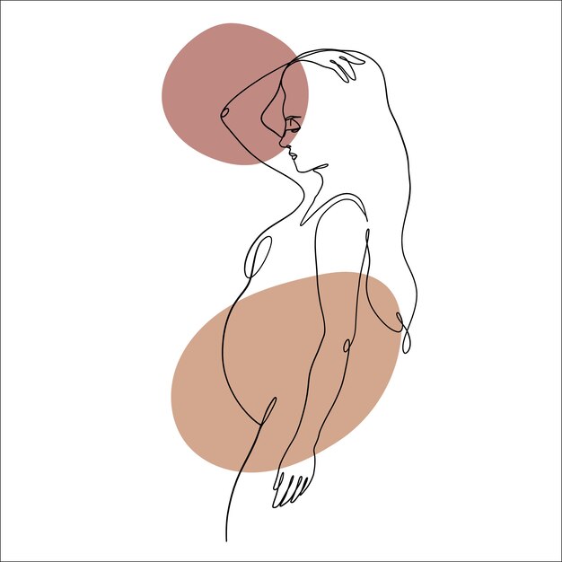 Dibujado a mano ilustración de arte de una línea