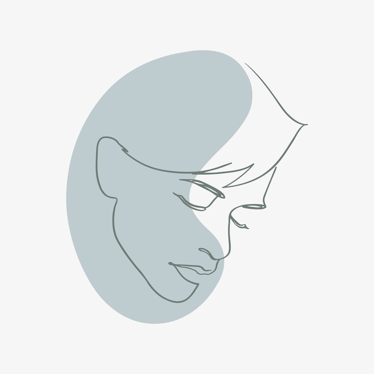 Vector gratuito dibujado a mano ilustración de arte de una línea