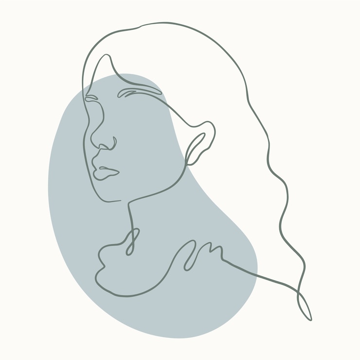 Vector gratuito dibujado a mano ilustración de arte de una línea