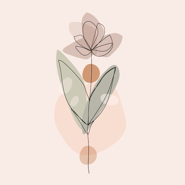 Vector gratuito dibujado a mano ilustración de arte de una línea