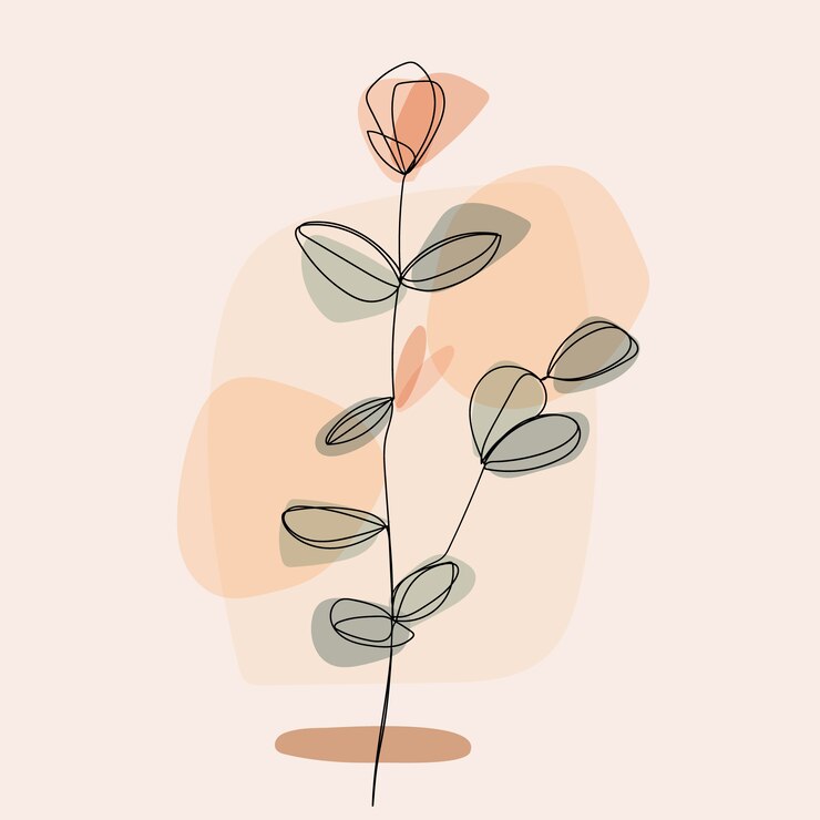 Vector gratuito dibujado a mano ilustración de arte de una línea