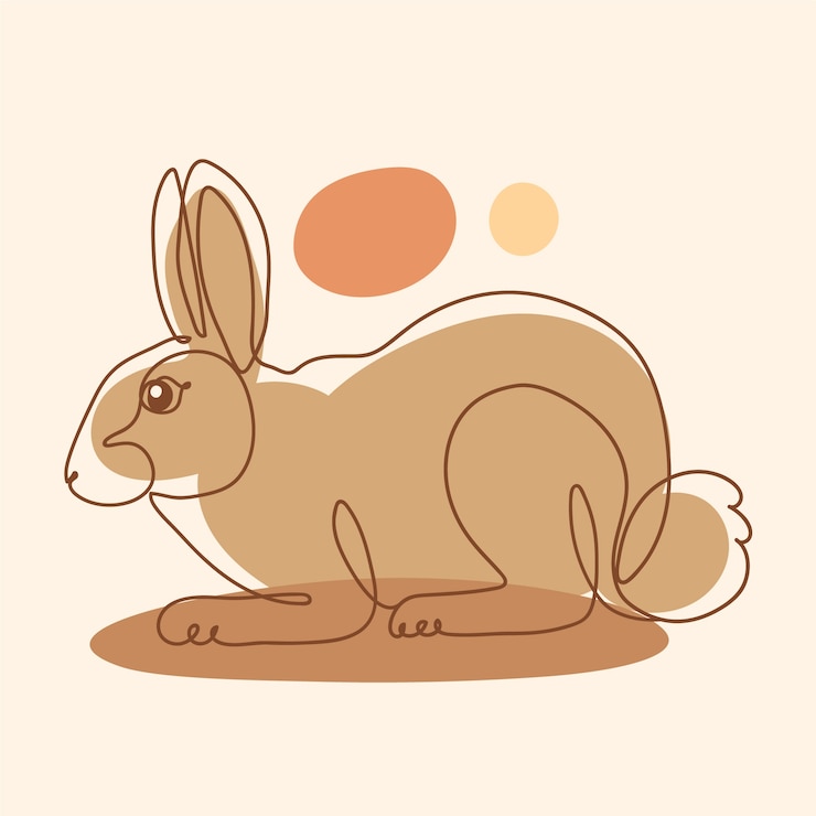 Vector gratuito dibujado a mano ilustración de arte de una línea