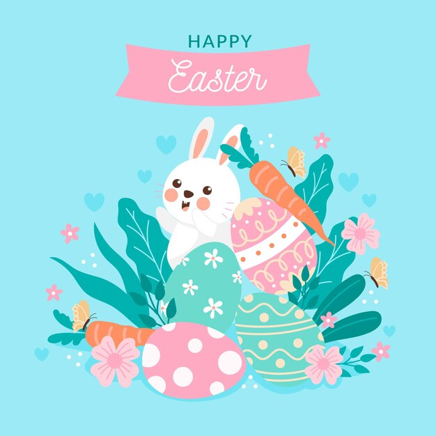 Dibujado a mano ilustración de celebración de pascua