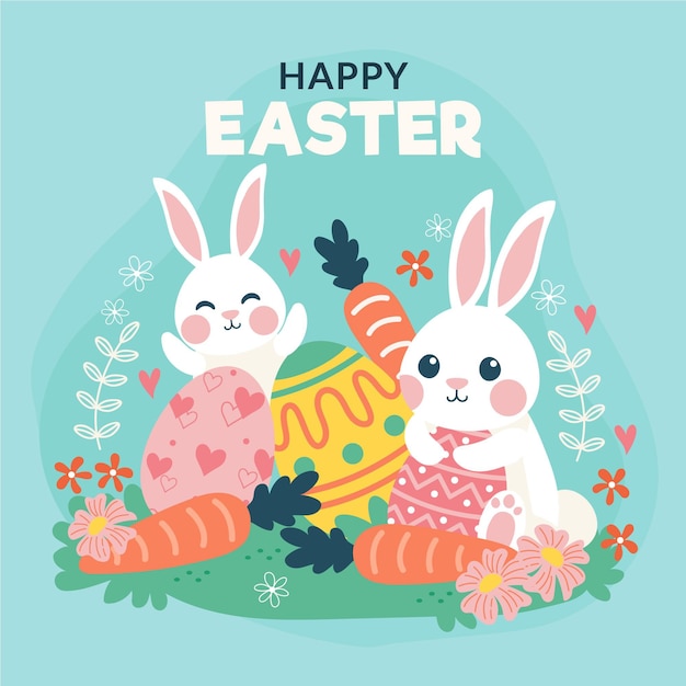 Dibujado a mano ilustración de celebración de pascua