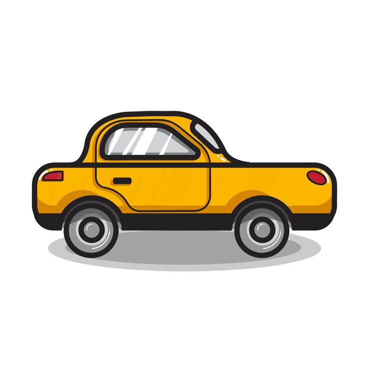 Vector gratuito dibujado a mano ilustración coche sedán
