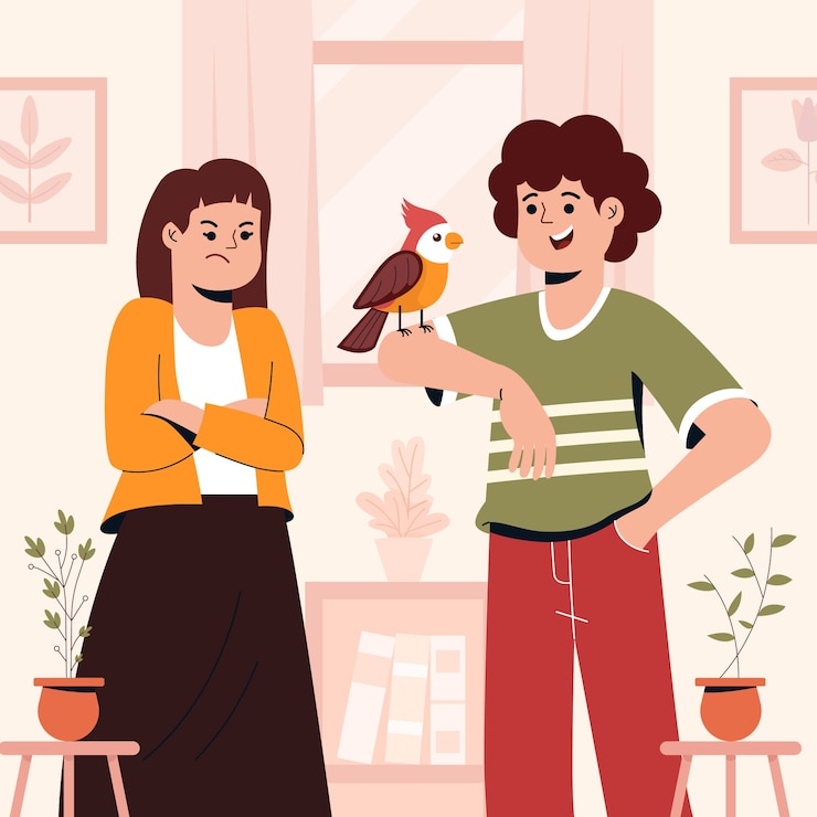Vector gratuito dibujado a mano ilustración de custodia de mascotas