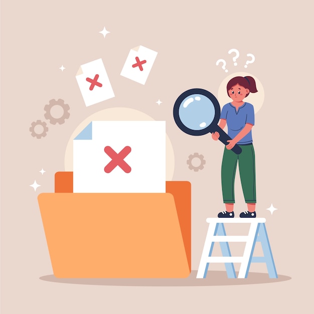 Dibujado a mano sin ilustración de datos