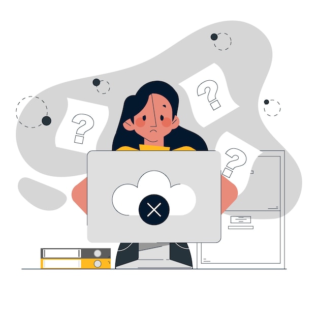 Dibujado a mano sin ilustración de datos