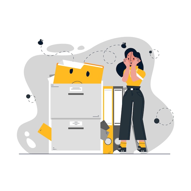 Dibujado a mano sin ilustración de datos