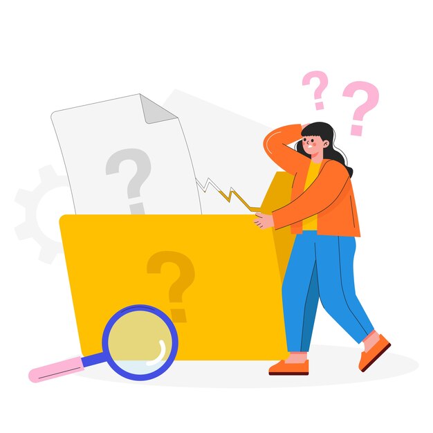 Dibujado a mano sin ilustración de datos