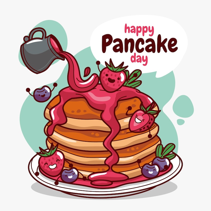 Vector gratuito dibujado a mano ilustración del día de la crepe