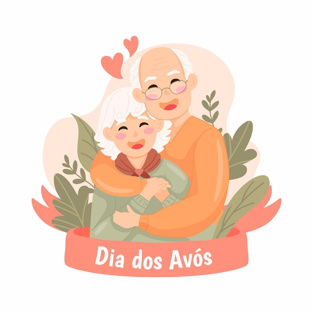 Dibujado a mano ilustración de dia dos avos