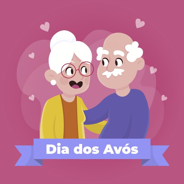 Dibujado a mano ilustración de dia dos avos