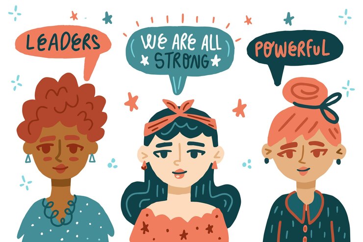 Vector gratuito dibujado a mano ilustración del día internacional de la mujer