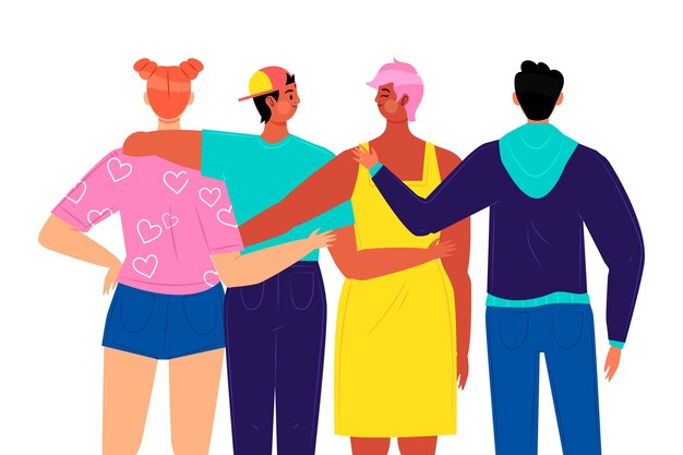 Dibujado a mano ilustración del día de la juventud