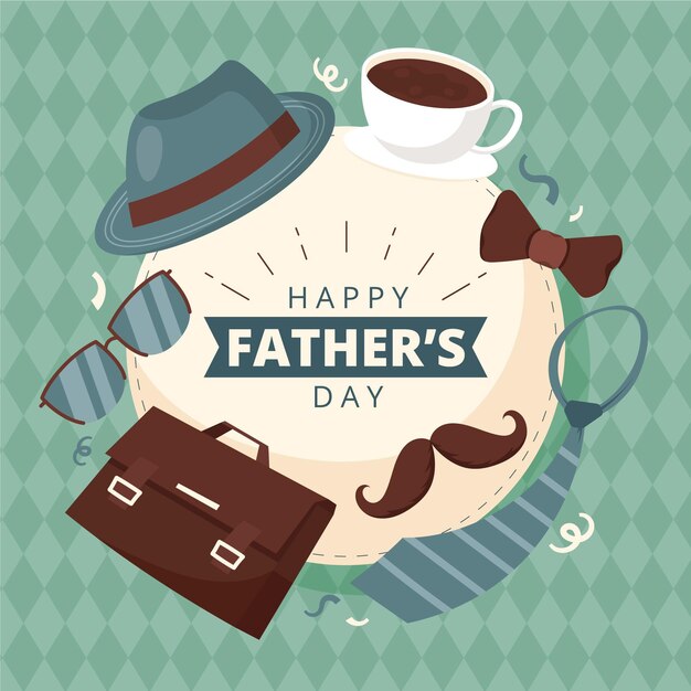 Dibujado a mano ilustración del día del padre