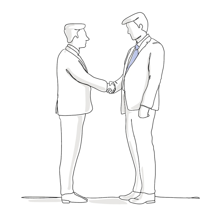Vector gratuito dibujado a mano ilustración de dibujo de empresario