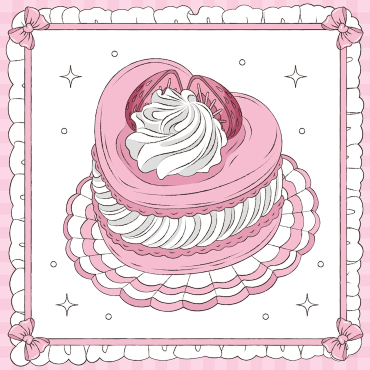 Vector gratuito dibujado a mano ilustración de dibujo de macarrones