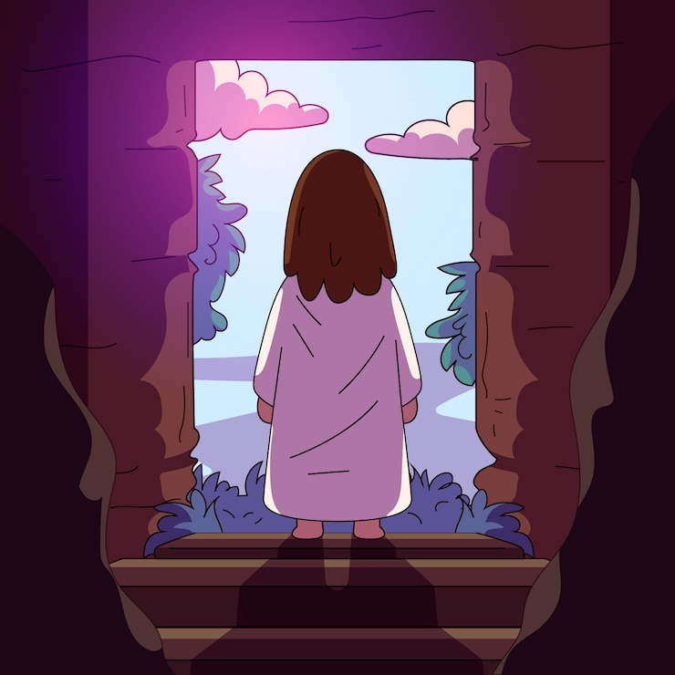 Vector gratuito dibujado a mano ilustración de domingo de pascua