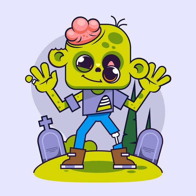 Dibujado a mano ilustración de halloween