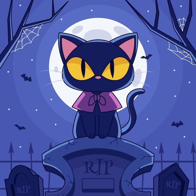 Vector gratuito dibujado a mano ilustración de halloween