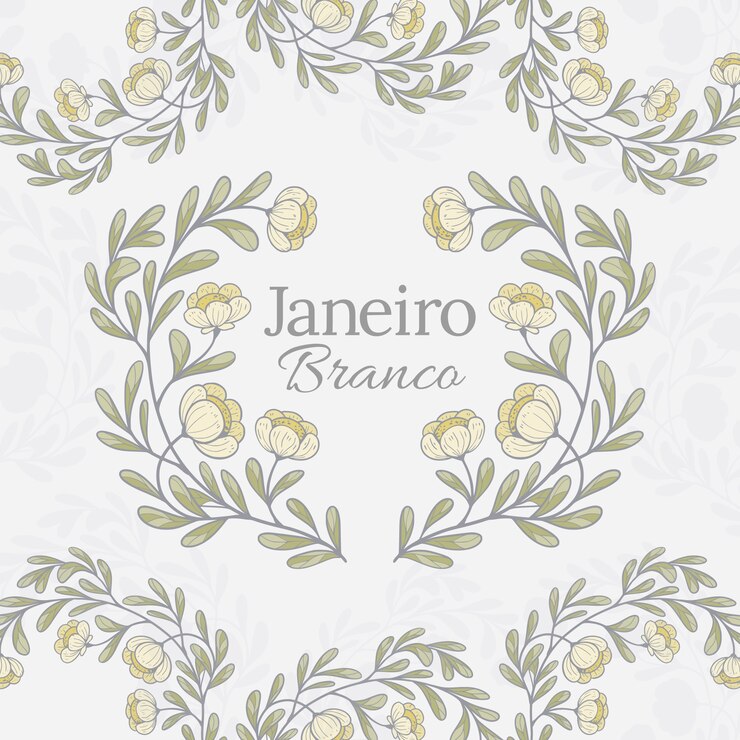 Vector gratuito dibujado a mano ilustración de janeiro branco