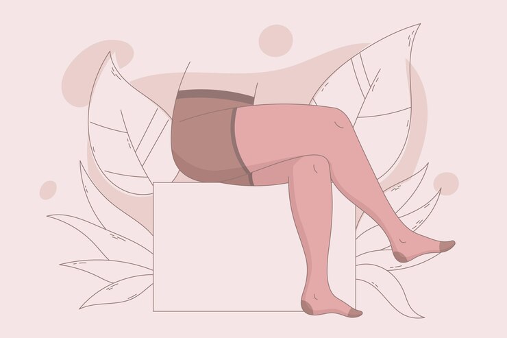 Vector gratuito dibujado a mano ilustración de medias de pantimedias