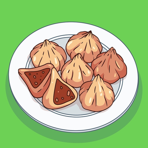 Vector gratuito dibujado a mano ilustración de modak