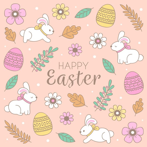 Dibujado a mano ilustración de pascua