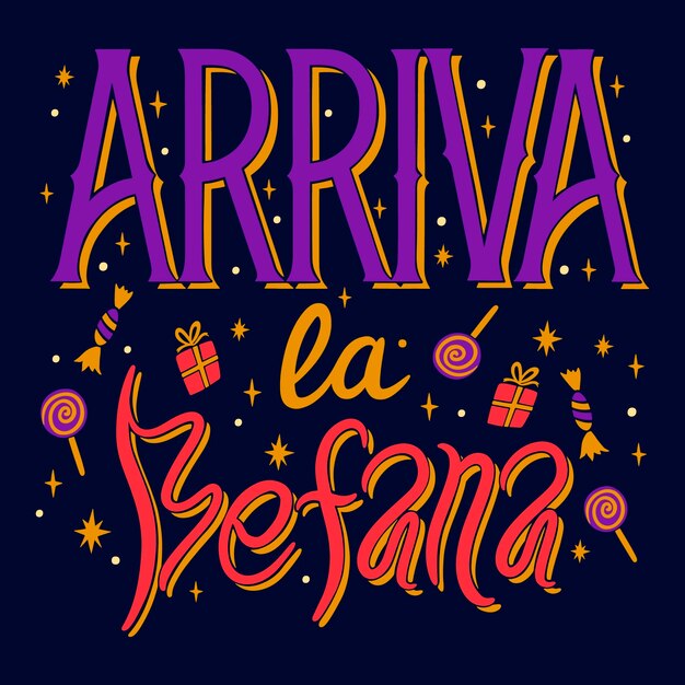 Dibujado a mano con una ilustración de texto