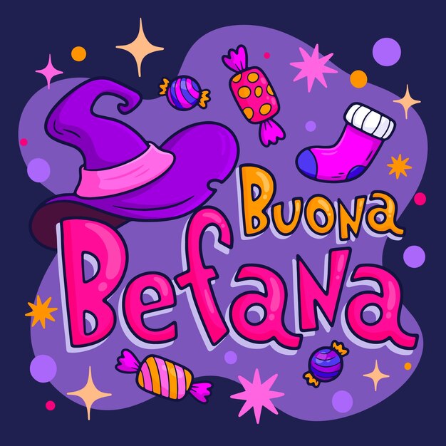 Dibujado a mano con una ilustración de texto