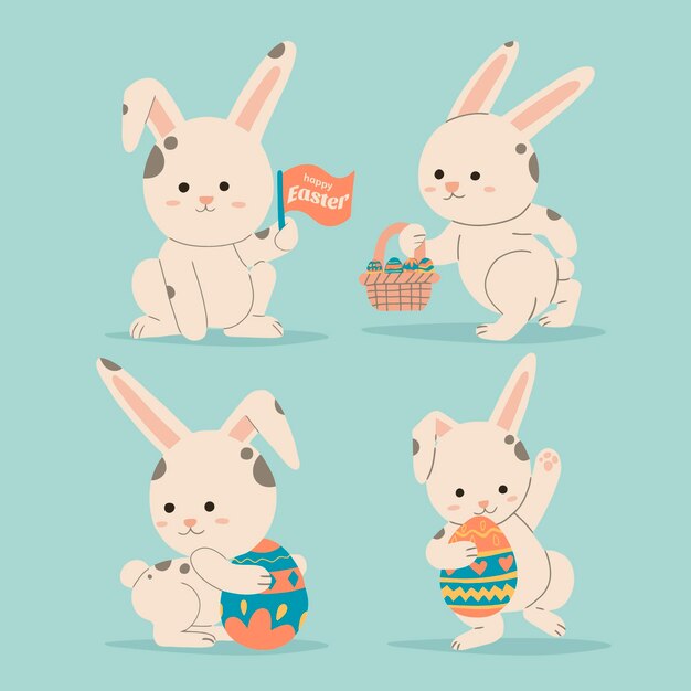 Dibujado a mano linda ilustración de pascua