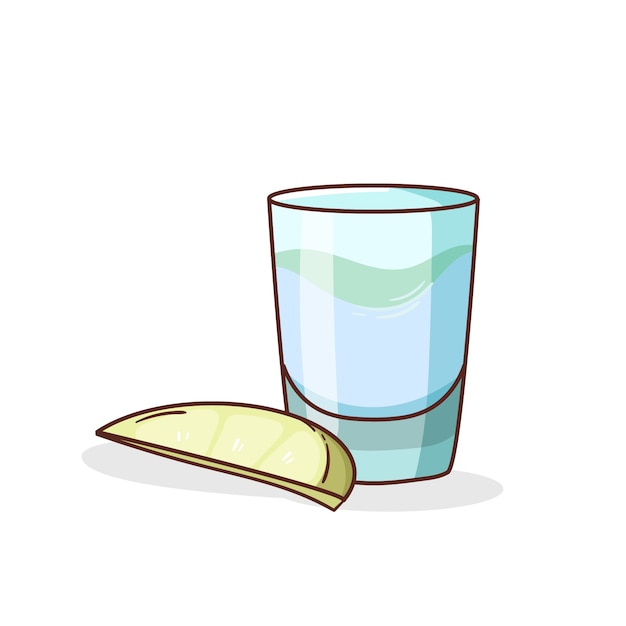 Dibujado a mano refrescante ilustración de mezcal