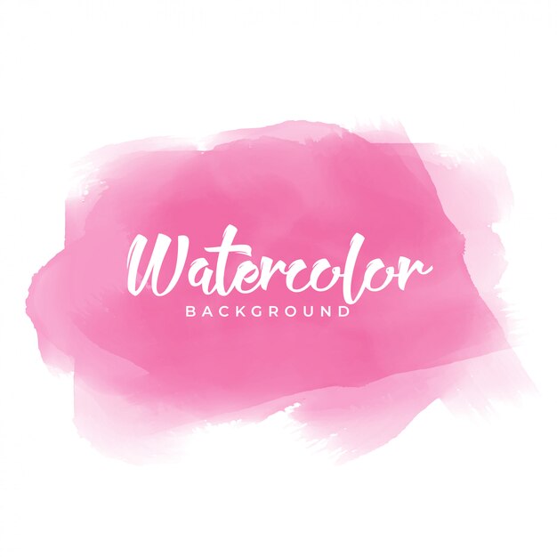 Dibujado a mano textura acuarela rosa