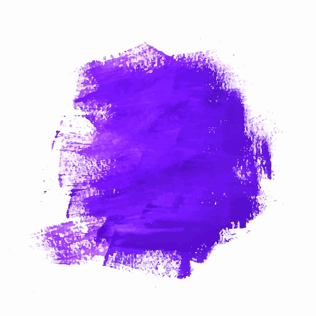 Dibujar a mano acuarela suave diseño de trazo violeta