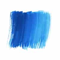 Vector gratuito dibujar a mano diseño de acuarela de trazo de pincel azul