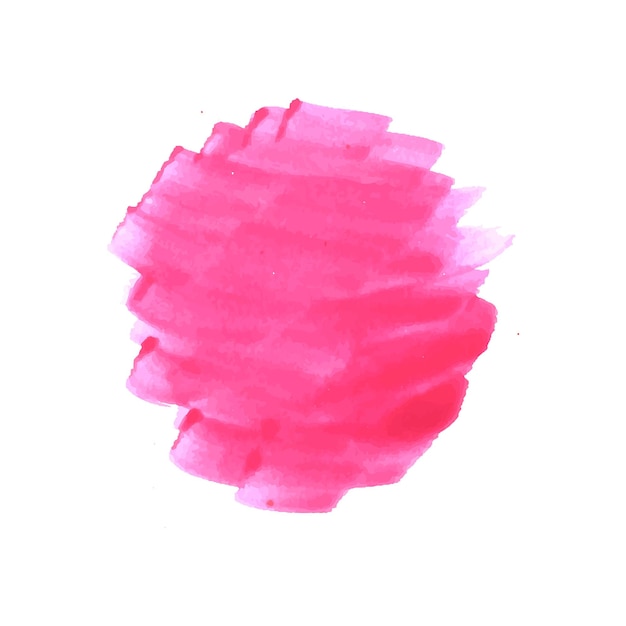 Dibujar a mano diseño de acuarela de trazo de pincel rosa