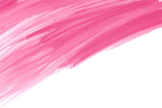 Dibujar a mano diseño de acuarela de trazo de pincel rosa