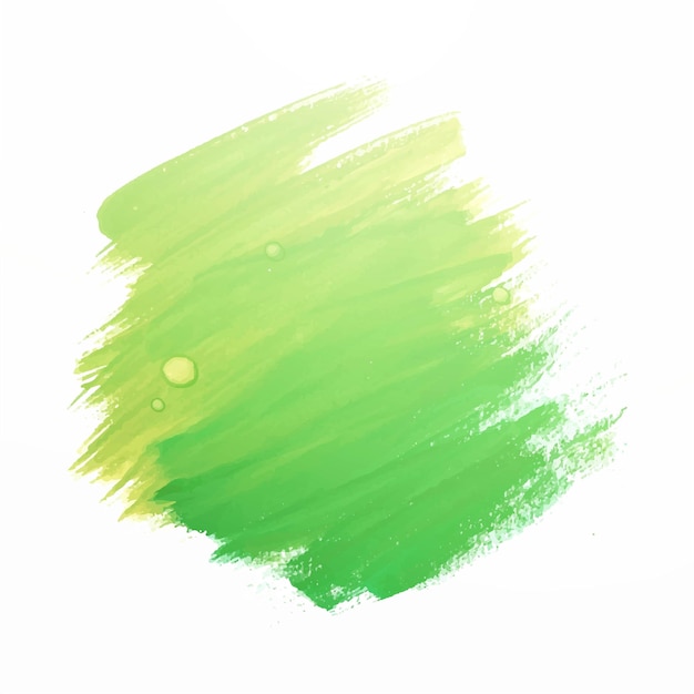 Dibujar a mano diseño de strock de acuarela verde