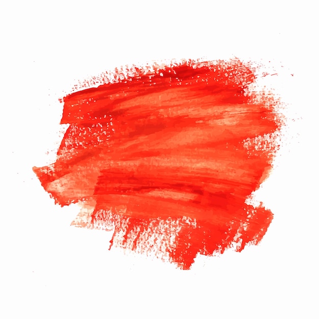 Dibujar a mano diseño de trazo de acuarela roja