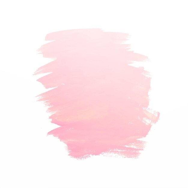Dibujar a mano diseño de trazo de pincel de acuarela rosa claro